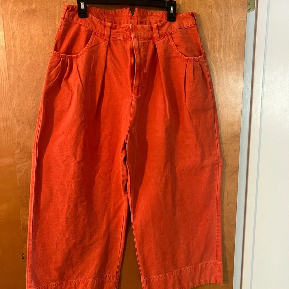 Free People wide leg cropped pants - Picture 3 of 5